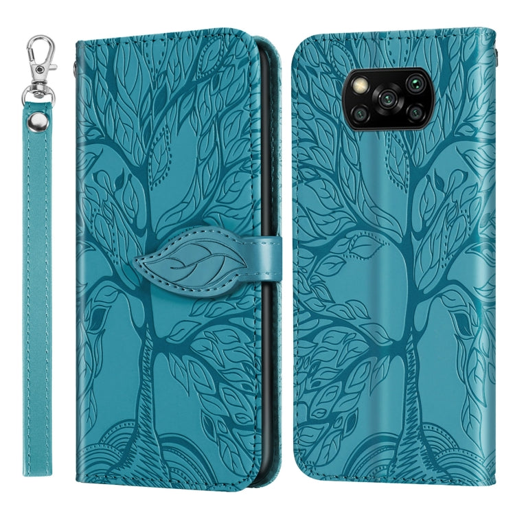 Life of Tree Embossing Pattern Horizontal Flip Leather Case with Holder & Card Slot & Wallet & Photo Frame & Lanyard, For Xiaomi Poco M2, For Xiaomi Poco M2 Pro, For Xiaomi Redmi 9, For Xiaomi Redmi 9A, For Xiaomi Redmi 9C, For Xiaomi Mi 10 Lite 5G    ...