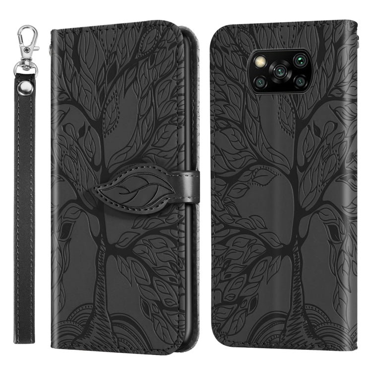 Life of Tree Embossing Pattern Horizontal Flip Leather Case with Holder & Card Slot & Wallet & Photo Frame & Lanyard, For Xiaomi Poco M2, For Xiaomi Poco M2 Pro, For Xiaomi Redmi 9, For Xiaomi Redmi 9A, For Xiaomi Redmi 9C, For Xiaomi Mi 10 Lite 5G    ...