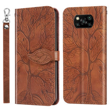 Load image into Gallery viewer, Life of Tree Embossing Pattern Horizontal Flip Leather Case with Holder &amp; Card Slot &amp; Wallet &amp; Photo Frame &amp; Lanyard, For Xiaomi Poco M2, For Xiaomi Poco M2 Pro, For Xiaomi Redmi 9, For Xiaomi Redmi 9A, For Xiaomi Redmi 9C, For Xiaomi Mi 10 Lite 5G    ...