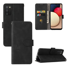 Load image into Gallery viewer, Solid Color Skin Feel Magnetic Buckle Horizontal Flip Calf Texture PU Leather Case with Holder &amp; Card Slots &amp; Wallet, For Samsung Galaxy A02s, For Xiaomi Poco M3