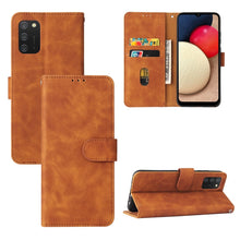 Load image into Gallery viewer, Solid Color Skin Feel Magnetic Buckle Horizontal Flip Calf Texture PU Leather Case with Holder &amp; Card Slots &amp; Wallet, For Samsung Galaxy A02s, For Xiaomi Poco M3