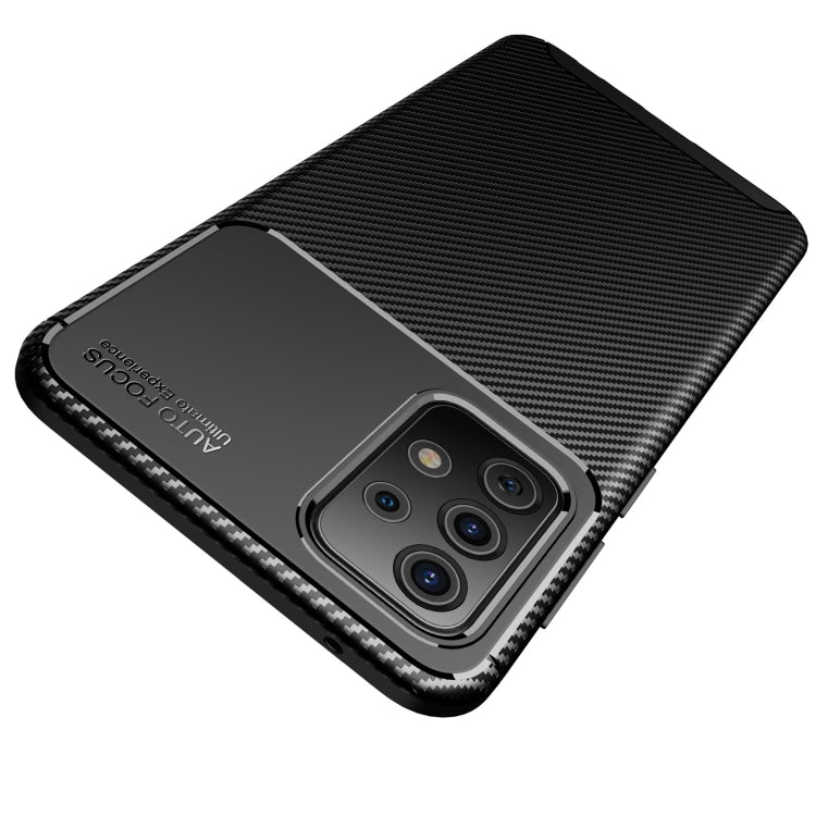 Carbon Fiber Texture Shockproof TPU Case, For Samsung Galaxy A52 5G