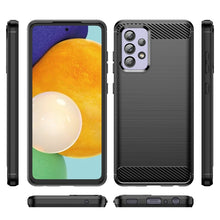 Load image into Gallery viewer, Brushed Texture Carbon Fiber TPU Case, For Samsung Galaxy A52 5G, For Samsung Galaxy A72 5G