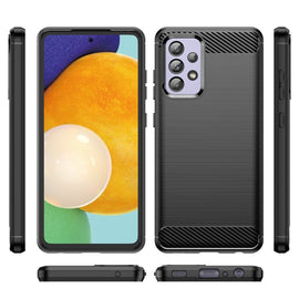 Brushed Texture Carbon Fiber TPU Case, For Samsung Galaxy A52 5G, For Samsung Galaxy A72 5G