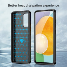 Load image into Gallery viewer, Brushed Texture Carbon Fiber TPU Case, For Samsung Galaxy A52 5G, For Samsung Galaxy A72 5G