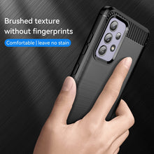 Load image into Gallery viewer, Brushed Texture Carbon Fiber TPU Case, For Samsung Galaxy A52 5G, For Samsung Galaxy A72 5G