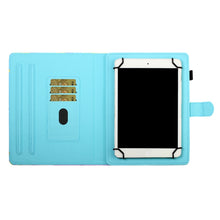 Load image into Gallery viewer, Sewing Thread Horizontal Painted Flat Leather Case with Pen Cover &amp; Anti Skid Strip &amp; Card Slot &amp; Holder, For 7 inch Tablet PC Universal, For 8 inch Tablet PC Universal, For 10 inch Tablet PC Universal, For Huawei MediaPad T5 10 inch