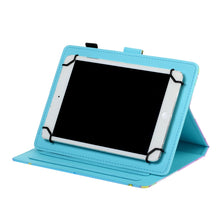 Load image into Gallery viewer, Sewing Thread Horizontal Painted Flat Leather Case with Pen Cover &amp; Anti Skid Strip &amp; Card Slot &amp; Holder, For 7 inch Tablet PC Universal, For 8 inch Tablet PC Universal, For 10 inch Tablet PC Universal, For Huawei MediaPad T5 10 inch