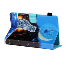 Load image into Gallery viewer, Sewing Thread Horizontal Painted Flat Leather Case with Pen Cover &amp; Anti Skid Strip &amp; Card Slot &amp; Holder, For 7 inch Tablet PC Universal, For 8 inch Tablet PC Universal, For 10 inch Tablet PC Universal, For Huawei MediaPad T5 10 inch