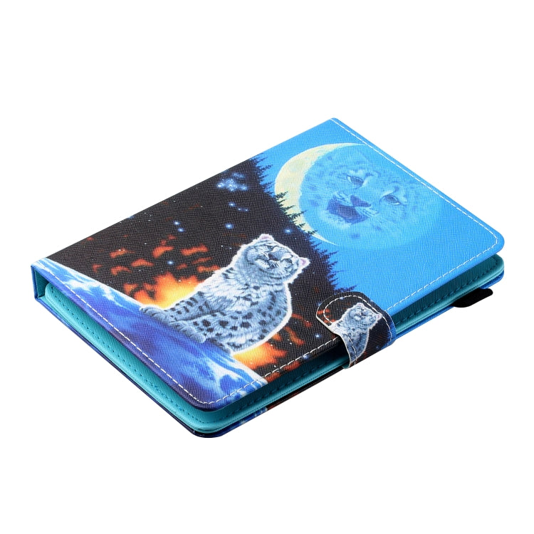 Sewing Thread Horizontal Painted Flat Leather Case with Pen Cover & Anti Skid Strip & Card Slot & Holder, For 7 inch Tablet PC Universal, For 8 inch Tablet PC Universal, For 10 inch Tablet PC Universal, For Huawei MediaPad T5 10 inch
