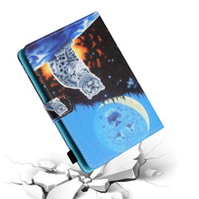 Load image into Gallery viewer, Sewing Thread Horizontal Painted Flat Leather Case with Pen Cover &amp; Anti Skid Strip &amp; Card Slot &amp; Holder, For 7 inch Tablet PC Universal, For 8 inch Tablet PC Universal, For 10 inch Tablet PC Universal, For Huawei MediaPad T5 10 inch
