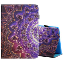 Load image into Gallery viewer, Sewing Thread Horizontal Painted Flat Leather Case with Pen Cover &amp; Anti Skid Strip &amp; Card Slot &amp; Holder, For 7 inch Tablet PC Universal, For 8 inch Tablet PC Universal, For 10 inch Tablet PC Universal, For Huawei MediaPad T5 10 inch
