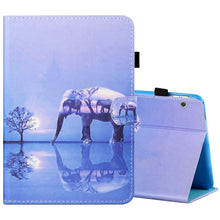 Load image into Gallery viewer, Sewing Thread Horizontal Painted Flat Leather Case with Pen Cover &amp; Anti Skid Strip &amp; Card Slot &amp; Holder, For 7 inch Tablet PC Universal, For 8 inch Tablet PC Universal, For 10 inch Tablet PC Universal, For Huawei MediaPad T5 10 inch