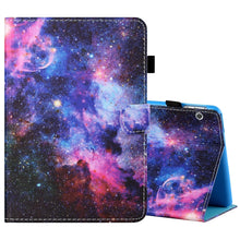 Load image into Gallery viewer, Sewing Thread Horizontal Painted Flat Leather Case with Pen Cover &amp; Anti Skid Strip &amp; Card Slot &amp; Holder, For 7 inch Tablet PC Universal, For 8 inch Tablet PC Universal, For 10 inch Tablet PC Universal, For Huawei MediaPad T5 10 inch