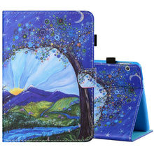 Load image into Gallery viewer, Sewing Thread Horizontal Painted Flat Leather Case with Pen Cover &amp; Anti Skid Strip &amp; Card Slot &amp; Holder, For 7 inch Tablet PC Universal, For 8 inch Tablet PC Universal, For 10 inch Tablet PC Universal, For Huawei MediaPad T5 10 inch