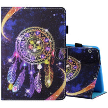 Load image into Gallery viewer, Sewing Thread Horizontal Painted Flat Leather Case with Pen Cover &amp; Anti Skid Strip &amp; Card Slot &amp; Holder, For 7 inch Tablet PC Universal, For 8 inch Tablet PC Universal, For 10 inch Tablet PC Universal, For Huawei MediaPad T5 10 inch