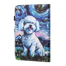 Load image into Gallery viewer, Sewing Thread Horizontal Painted Flat Leather Case with Pen Cover &amp; Anti Skid Strip &amp; Card Slot &amp; Holder &amp; Sleep / Wake-up Function, For iPad Mini 5 / 4 / 3 / 2 / 1, For iPad 10.2 / iPad Air 10.5 (2019), For iPad Pro 11 inch (2020) / (2018), For iPad Air