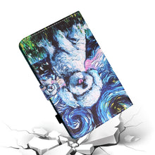 Load image into Gallery viewer, Sewing Thread Horizontal Painted Flat Leather Case with Pen Cover &amp; Anti Skid Strip &amp; Card Slot &amp; Holder &amp; Sleep / Wake-up Function, For iPad Mini 5 / 4 / 3 / 2 / 1, For iPad 10.2 / iPad Air 10.5 (2019), For iPad Pro 11 inch (2020) / (2018), For iPad Air