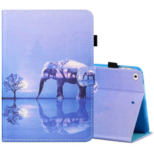 Load image into Gallery viewer, Sewing Thread Horizontal Painted Flat Leather Case with Pen Cover &amp; Anti Skid Strip &amp; Card Slot &amp; Holder &amp; Sleep / Wake-up Function, For iPad Mini 5 / 4 / 3 / 2 / 1, For iPad 10.2 / iPad Air 10.5 (2019), For iPad Pro 11 inch (2020) / (2018), For iPad Air