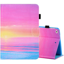 Load image into Gallery viewer, Sewing Thread Horizontal Painted Flat Leather Case with Pen Cover &amp; Anti Skid Strip &amp; Card Slot &amp; Holder &amp; Sleep / Wake-up Function, For iPad Mini 5 / 4 / 3 / 2 / 1, For iPad 10.2 / iPad Air 10.5 (2019), For iPad Pro 11 inch (2020) / (2018), For iPad Air