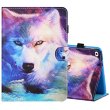 Load image into Gallery viewer, Sewing Thread Horizontal Painted Flat Leather Case with Pen Cover &amp; Anti Skid Strip &amp; Card Slot &amp; Holder &amp; Sleep / Wake-up Function, For iPad Mini 5 / 4 / 3 / 2 / 1, For iPad 10.2 / iPad Air 10.5 (2019), For iPad Pro 11 inch (2020) / (2018), For iPad Air