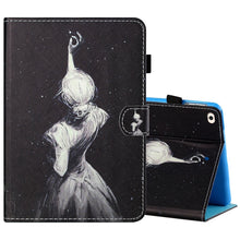 Load image into Gallery viewer, Sewing Thread Horizontal Painted Flat Leather Case with Pen Cover &amp; Anti Skid Strip &amp; Card Slot &amp; Holder &amp; Sleep / Wake-up Function, For iPad Mini 5 / 4 / 3 / 2 / 1, For iPad 10.2 / iPad Air 10.5 (2019), For iPad Pro 11 inch (2020) / (2018), For iPad Air