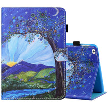 Load image into Gallery viewer, Sewing Thread Horizontal Painted Flat Leather Case with Pen Cover &amp; Anti Skid Strip &amp; Card Slot &amp; Holder &amp; Sleep / Wake-up Function, For iPad Mini 5 / 4 / 3 / 2 / 1, For iPad 10.2 / iPad Air 10.5 (2019), For iPad Pro 11 inch (2020) / (2018), For iPad Air