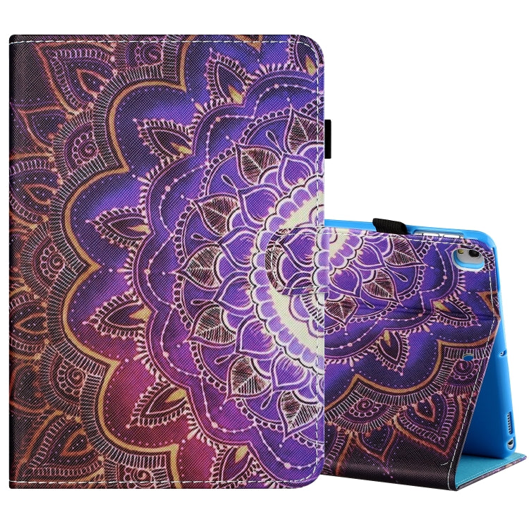 Sewing Thread Horizontal Painted Flat Leather Case with Pen Cover & Anti Skid Strip & Card Slot & Holder & Sleep / Wake-up Function, For iPad Mini 5 / 4 / 3 / 2 / 1, For iPad 10.2 / iPad Air 10.5 (2019), For iPad Pro 11 inch (2020) / (2018), For iPad Air