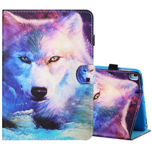Load image into Gallery viewer, Sewing Thread Horizontal Painted Flat Leather Case with Pen Cover &amp; Anti Skid Strip &amp; Card Slot &amp; Holder &amp; Sleep / Wake-up Function, For iPad Mini 5 / 4 / 3 / 2 / 1, For iPad 10.2 / iPad Air 10.5 (2019), For iPad Pro 11 inch (2020) / (2018), For iPad Air