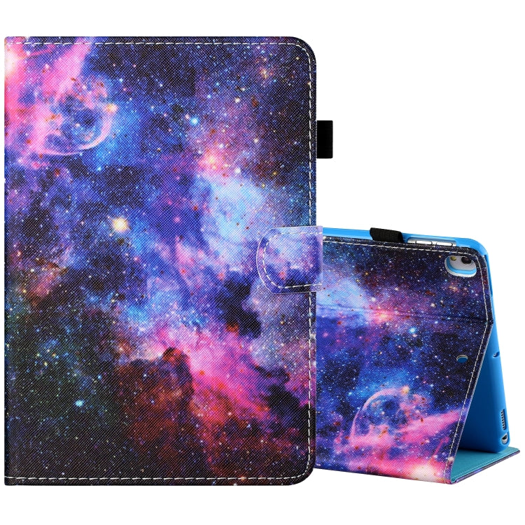 Sewing Thread Horizontal Painted Flat Leather Case with Pen Cover & Anti Skid Strip & Card Slot & Holder & Sleep / Wake-up Function, For iPad Mini 5 / 4 / 3 / 2 / 1, For iPad 10.2 / iPad Air 10.5 (2019), For iPad Pro 11 inch (2020) / (2018), For iPad Air