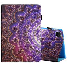 Load image into Gallery viewer, Sewing Thread Horizontal Painted Flat Leather Case with Pen Cover &amp; Anti Skid Strip &amp; Card Slot &amp; Holder &amp; Sleep / Wake-up Function, For iPad Mini 5 / 4 / 3 / 2 / 1, For iPad 10.2 / iPad Air 10.5 (2019), For iPad Pro 11 inch (2020) / (2018), For iPad Air