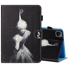 Load image into Gallery viewer, Sewing Thread Horizontal Painted Flat Leather Case with Pen Cover &amp; Anti Skid Strip &amp; Card Slot &amp; Holder &amp; Sleep / Wake-up Function, For iPad Mini 5 / 4 / 3 / 2 / 1, For iPad 10.2 / iPad Air 10.5 (2019), For iPad Pro 11 inch (2020) / (2018), For iPad Air