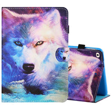 Load image into Gallery viewer, Sewing Thread Horizontal Painted Flat Leather Case with Pen Cover &amp; Anti Skid Strip &amp; Card Slot &amp; Holder &amp; Sleep / Wake-up Function, For iPad Mini 5 / 4 / 3 / 2 / 1, For iPad 10.2 / iPad Air 10.5 (2019), For iPad Pro 11 inch (2020) / (2018), For iPad Air