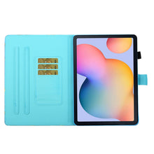 Load image into Gallery viewer, Sewing Thread Horizontal Painted Flat Leather Case with Pen Cover &amp; Anti Skid Strip &amp; Card Slot &amp; Holder &amp; Sleep / Wake-up Function, For Samsung Galaxy Tab S6 Lite SM-P610 / 615, For Amazon Kindle Fire HD8 2020, For Samsung Galaxy Tab A7 2020 T500 / T5...