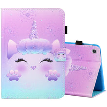 Load image into Gallery viewer, Sewing Thread Horizontal Painted Flat Leather Case with Pen Cover &amp; Anti Skid Strip &amp; Card Slot &amp; Holder &amp; Sleep / Wake-up Function, For Amazon Kindle Fire HD8 2020, For Samsung Galaxy Tab S6 Lite SM-P610 / 615, For Samsung Galaxy Tab A7 2020 T500 / T5...