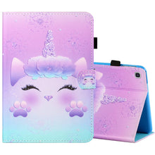 Load image into Gallery viewer, Sewing Thread Horizontal Painted Flat Leather Case with Pen Cover &amp; Anti Skid Strip &amp; Card Slot &amp; Holder &amp; Sleep / Wake-up Function, For Amazon Kindle Fire HD8 2020, For Samsung Galaxy Tab S6 Lite SM-P610 / 615, For Samsung Galaxy Tab A7 2020 T500 / T5...