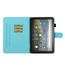 Load image into Gallery viewer, Sewing Thread Horizontal Painted Flat Leather Case with Pen Cover &amp; Anti Skid Strip &amp; Card Slot &amp; Holder &amp; Sleep / Wake-up Function, For Amazon Kindle Fire HD8 2020, For Samsung Galaxy Tab S6 Lite SM-P610 / 615, For Samsung Galaxy Tab A7 2020 T500 / T5...