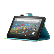 Load image into Gallery viewer, Sewing Thread Horizontal Painted Flat Leather Case with Pen Cover &amp; Anti Skid Strip &amp; Card Slot &amp; Holder &amp; Sleep / Wake-up Function, For Amazon Kindle Fire HD8 2020, For Samsung Galaxy Tab S6 Lite SM-P610 / 615, For Samsung Galaxy Tab A7 2020 T500 / T5...