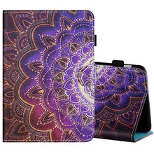 Load image into Gallery viewer, Sewing Thread Horizontal Painted Flat Leather Case with Pen Cover &amp; Anti Skid Strip &amp; Card Slot &amp; Holder &amp; Sleep / Wake-up Function, For Amazon Kindle Fire HD8 2020, For Samsung Galaxy Tab S6 Lite SM-P610 / 615, For Samsung Galaxy Tab A7 2020 T500 / T5...