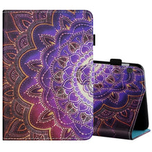 Load image into Gallery viewer, Sewing Thread Horizontal Painted Flat Leather Case with Pen Cover &amp; Anti Skid Strip &amp; Card Slot &amp; Holder &amp; Sleep / Wake-up Function, For Amazon Kindle Fire HD8 2020, For Samsung Galaxy Tab S6 Lite SM-P610 / 615, For Samsung Galaxy Tab A7 2020 T500 / T5...