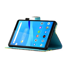 Load image into Gallery viewer, Sewing Thread Horizontal Painted Flat Leather Case with Pen Cover &amp; Anti Skid Strip &amp; Card Slot &amp; Holder &amp; Sleep / Wake-up Function, For Lenovo Tab FHD M10 Plus X606F