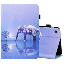 Load image into Gallery viewer, Sewing Thread Horizontal Painted Flat Leather Case with Pen Cover &amp; Anti Skid Strip &amp; Card Slot &amp; Holder &amp; Sleep / Wake-up Function, For Lenovo Tab FHD M10 Plus X606F