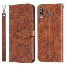 Load image into Gallery viewer, Life of Tree Embossing Pattern Horizontal Flip Leather Case with Holder &amp; Card Slot &amp; Wallet &amp; Photo Frame &amp; Lanyard, For Samsung Galaxy A8s, For Samsung Galaxy A10s, For Samsung Galaxy A20 / A30, For Samsung Galaxy A20e, For Samsung Galaxy A20s       ...