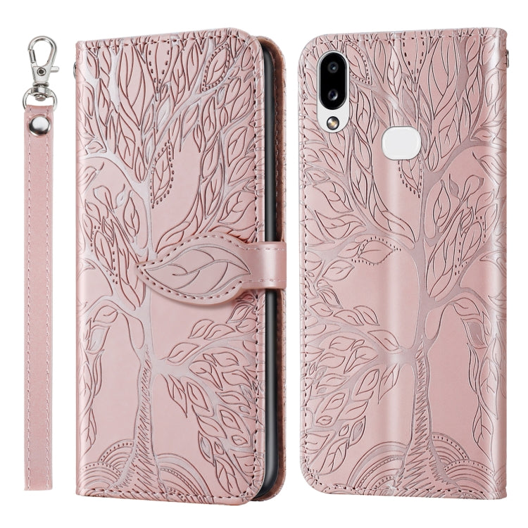 Life of Tree Embossing Pattern Horizontal Flip Leather Case with Holder & Card Slot & Wallet & Photo Frame & Lanyard, For Samsung Galaxy A8s, For Samsung Galaxy A10s, For Samsung Galaxy A20 / A30, For Samsung Galaxy A20e, For Samsung Galaxy A20s       ...