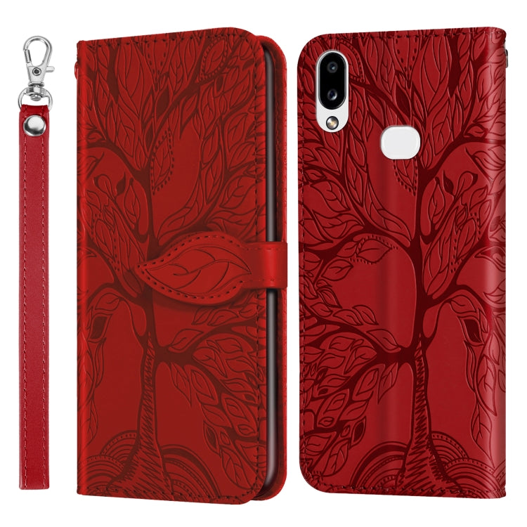Life of Tree Embossing Pattern Horizontal Flip Leather Case with Holder & Card Slot & Wallet & Photo Frame & Lanyard, For Samsung Galaxy A8s, For Samsung Galaxy A10s, For Samsung Galaxy A20 / A30, For Samsung Galaxy A20e, For Samsung Galaxy A20s       ...