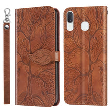 Load image into Gallery viewer, Life of Tree Embossing Pattern Horizontal Flip Leather Case with Holder &amp; Card Slot &amp; Wallet &amp; Photo Frame &amp; Lanyard, For Samsung Galaxy A8s, For Samsung Galaxy A10s, For Samsung Galaxy A20 / A30, For Samsung Galaxy A20e, For Samsung Galaxy A20s       ...