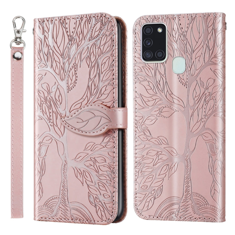 Life of Tree Embossing Pattern Horizontal Flip Leather Case with Holder & Card Slot & Wallet & Photo Frame & Lanyard, For Samsung Galaxy A8s, For Samsung Galaxy A10s, For Samsung Galaxy A20 / A30, For Samsung Galaxy A20e, For Samsung Galaxy A20s       ...
