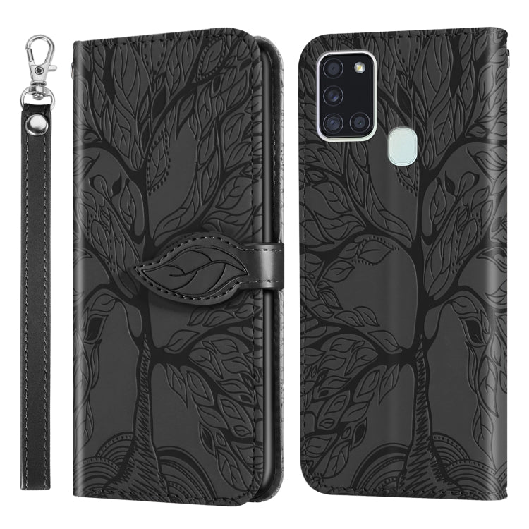 Life of Tree Embossing Pattern Horizontal Flip Leather Case with Holder & Card Slot & Wallet & Photo Frame & Lanyard, For Samsung Galaxy A8s, For Samsung Galaxy A10s, For Samsung Galaxy A20 / A30, For Samsung Galaxy A20e, For Samsung Galaxy A20s       ...