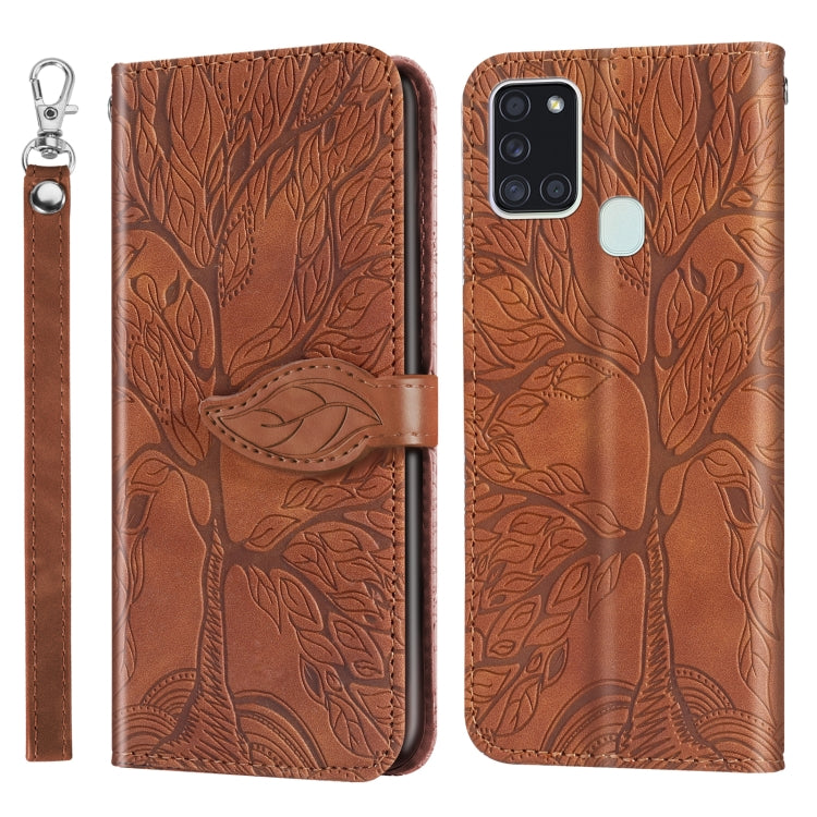 Life of Tree Embossing Pattern Horizontal Flip Leather Case with Holder & Card Slot & Wallet & Photo Frame & Lanyard, For Samsung Galaxy A8s, For Samsung Galaxy A10s, For Samsung Galaxy A20 / A30, For Samsung Galaxy A20e, For Samsung Galaxy A20s       ...