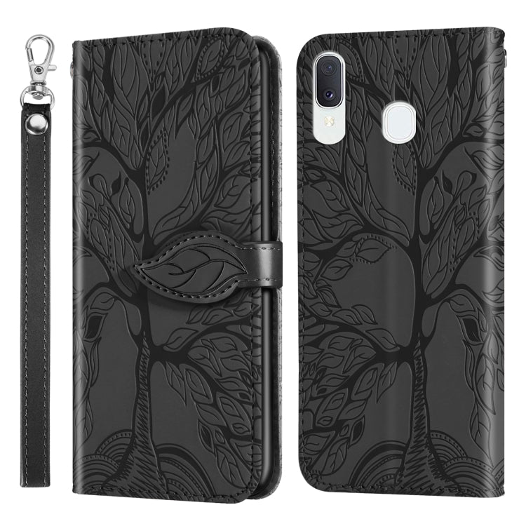 Life of Tree Embossing Pattern Horizontal Flip Leather Case with Holder & Card Slot & Wallet & Photo Frame & Lanyard, For Samsung Galaxy A8s, For Samsung Galaxy A10s, For Samsung Galaxy A20 / A30, For Samsung Galaxy A20e, For Samsung Galaxy A20s       ...